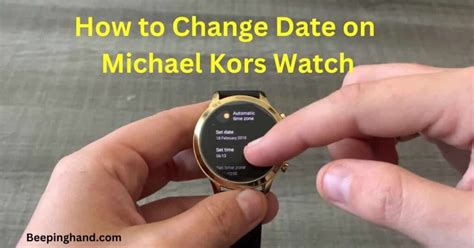 change date on michael kors watch|Michael Kors Watch date adjustment.